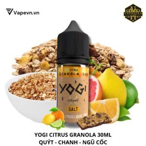 Tinh Dầu Pod Yogi Citrus Salt Juice 30ml | Quýt Chanh Ngũ Cốc Thơm Mát