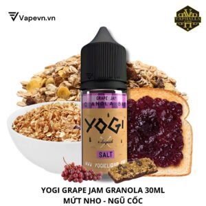 Tinh Dầu Pod Yogi Grape Jam Salt Juice 30ml | Ngũ Cốc Mứt Nho Thơm Ngon