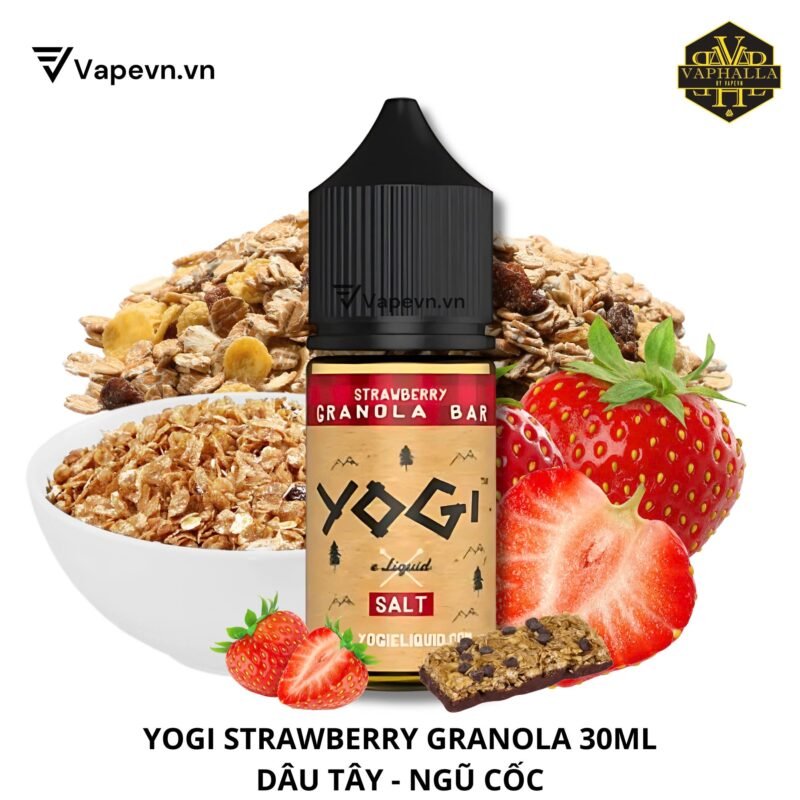 Tinh Dầu Pod Yogi Strawberry Salt Juice 30ml | Ngũ Cốc Dâu