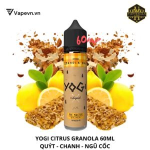 Tinh Dầu Vape Yogi Citrus Freebase Juice 60ml | Ngũ Cốc Quýt Chanh