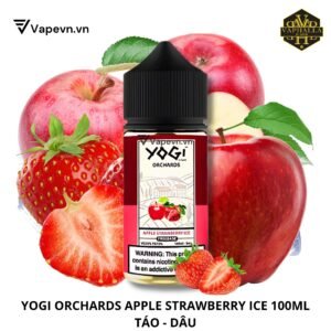 Tinh Dầu Vape Yogi Orchards Apple Strawberry Freebase 100ml | Vị Táo Dâu