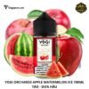 Tinh Dầu Vape Yogi Orchards Apple Watermelon Freebase 100ml | Vị Táo Dưa Hấu