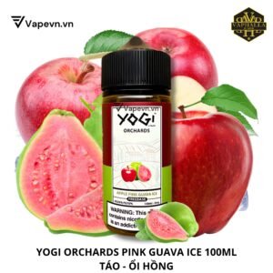 Tinh Dầu Vape Yogi Orchards Pink Guava Freebase 100ml | Vị Táo Ổi Hồng