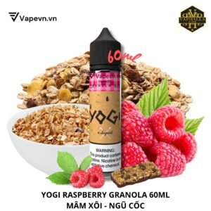 Tinh Dầu Vape Yogi Raspberry Freebase Juice 60ml | Ngũ Cốc Mâm Xôi